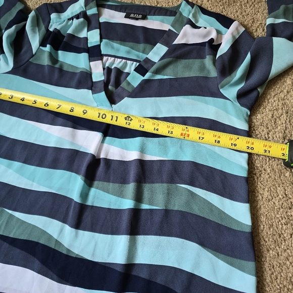 ANA striped blouse Size M - Picture 9 of 13